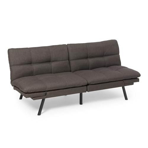 Amazon Basics Amazon Basics Futon Sofa Bed, Convertible Memory Foam So — Controls and everyday operation