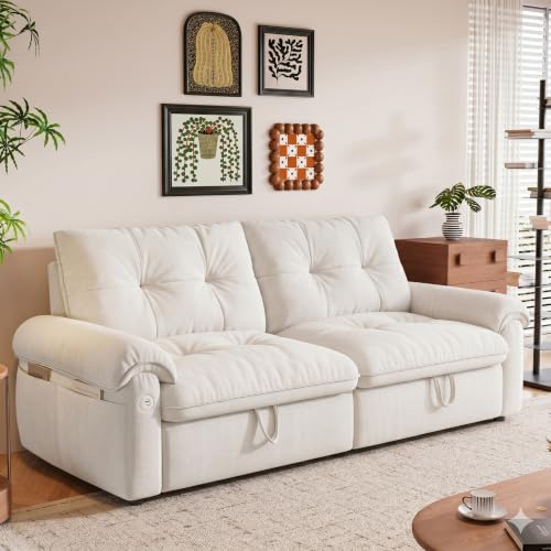 howcool Queen Sleeper Sofa Bed, 77" Pull Out Couch