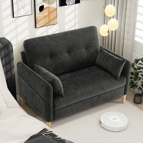 Hanherry Hanherry Loveseat Sofa, 47” Small Couch for Living Room, Comf — Build quality and design details up close