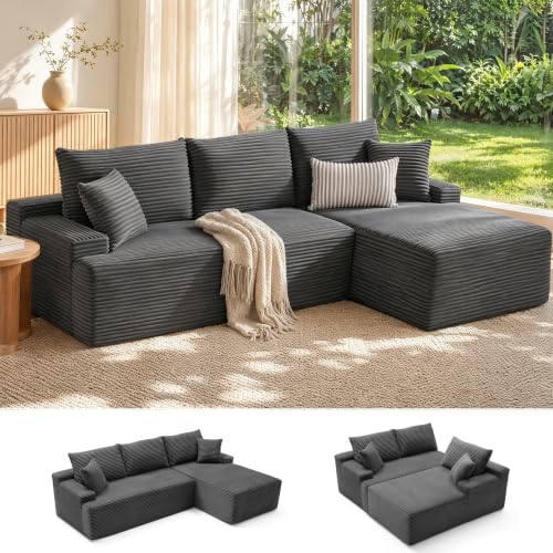 Mangodan Mangodan Cloud Sectional Sofa, Boneless Couch for Living Room — Design and materials in detail