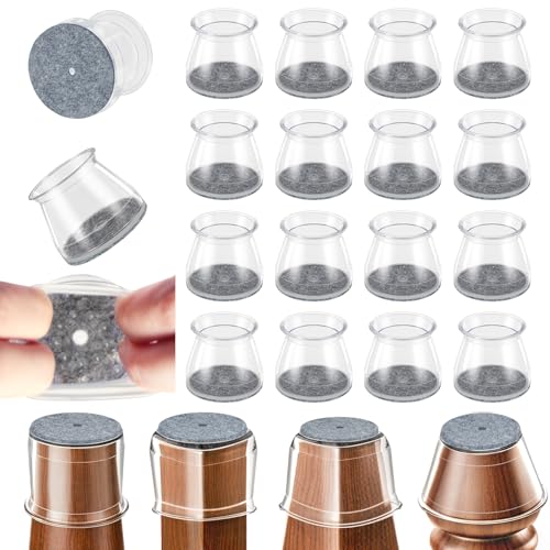 Chair Leg Floor Protectors,24 Pack Round Furniture Pads for Hardwood Floors