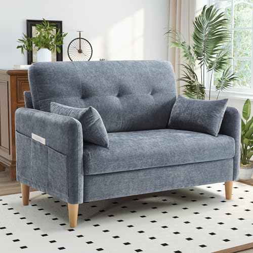 Hanherry Hanherry Loveseat Sofa, 47” Small Couch for Living Room, Comf — Build quality and design details up close
