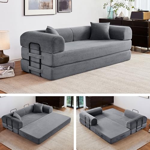 Reiboco 79" Convertible Sofa Bed, Boneless Sleeper Futon Couch for Liv — Key specifications at a glance