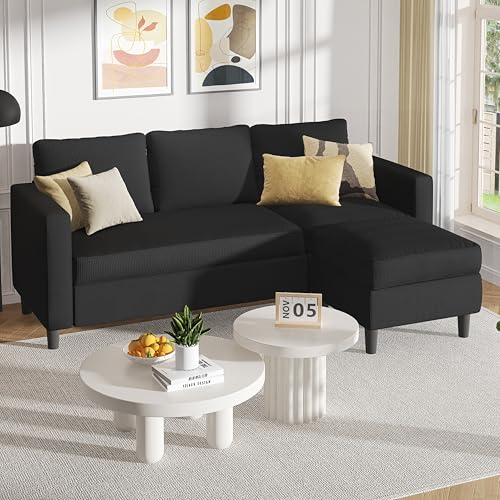 Shintenchi Shintenchi Modern Upholstered Sectional Sofa, L-Shaped Couc — Build quality and design details up close