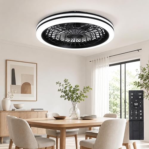 CYANAVIS 20 Inch Ceiling Fans with Lights,Led Bladeless Ceiling Fans, — Key features at a glance
