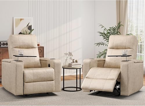 ANJ Home Theater Seating Power Recliner with Hidden Arm Storage Set of — Manufacturer product photo — best sofas couches and livin