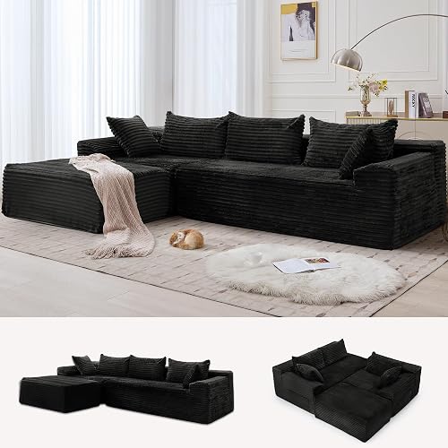 Korser 110" L-Shaped Modular Sectional Sofa with Chaise, Boneless Comf — Manufacturer product photo — sofa buying guide