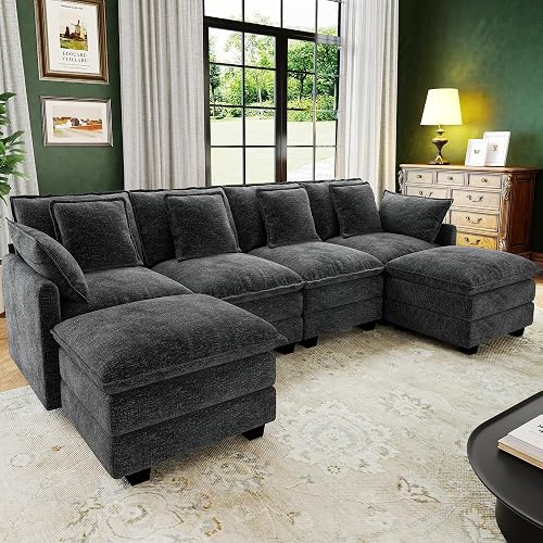 107" Cloud Couch Sectional, U Shaped Modular Sectional Sofa, 4-Seat De — Key features at a glance